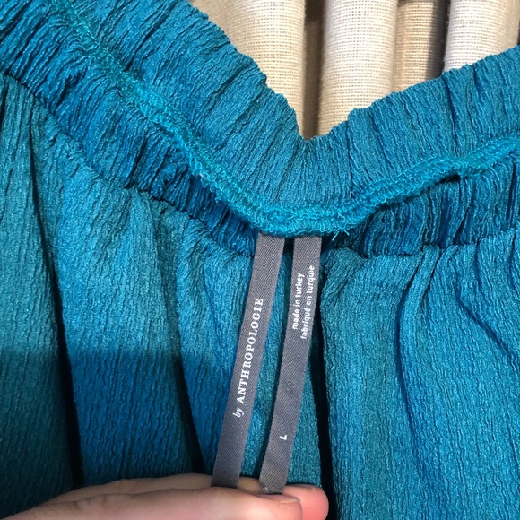 Anthropologie Off the Shoulder Puff Sleeve Blouse - Picture 4 of 6